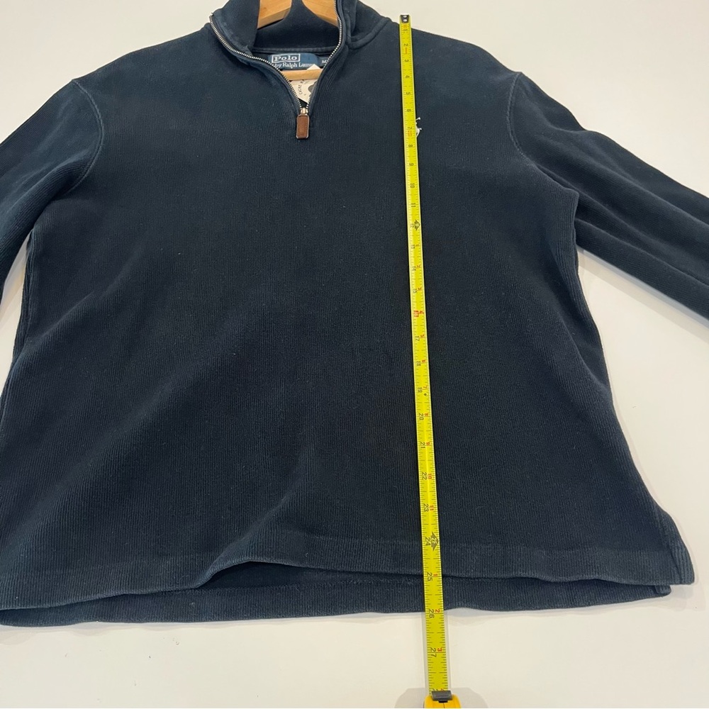 POLO BY RALPH LAUREN Men's Black Half-Zip Sweater Black | Men’s medium - Picture 7 of 7